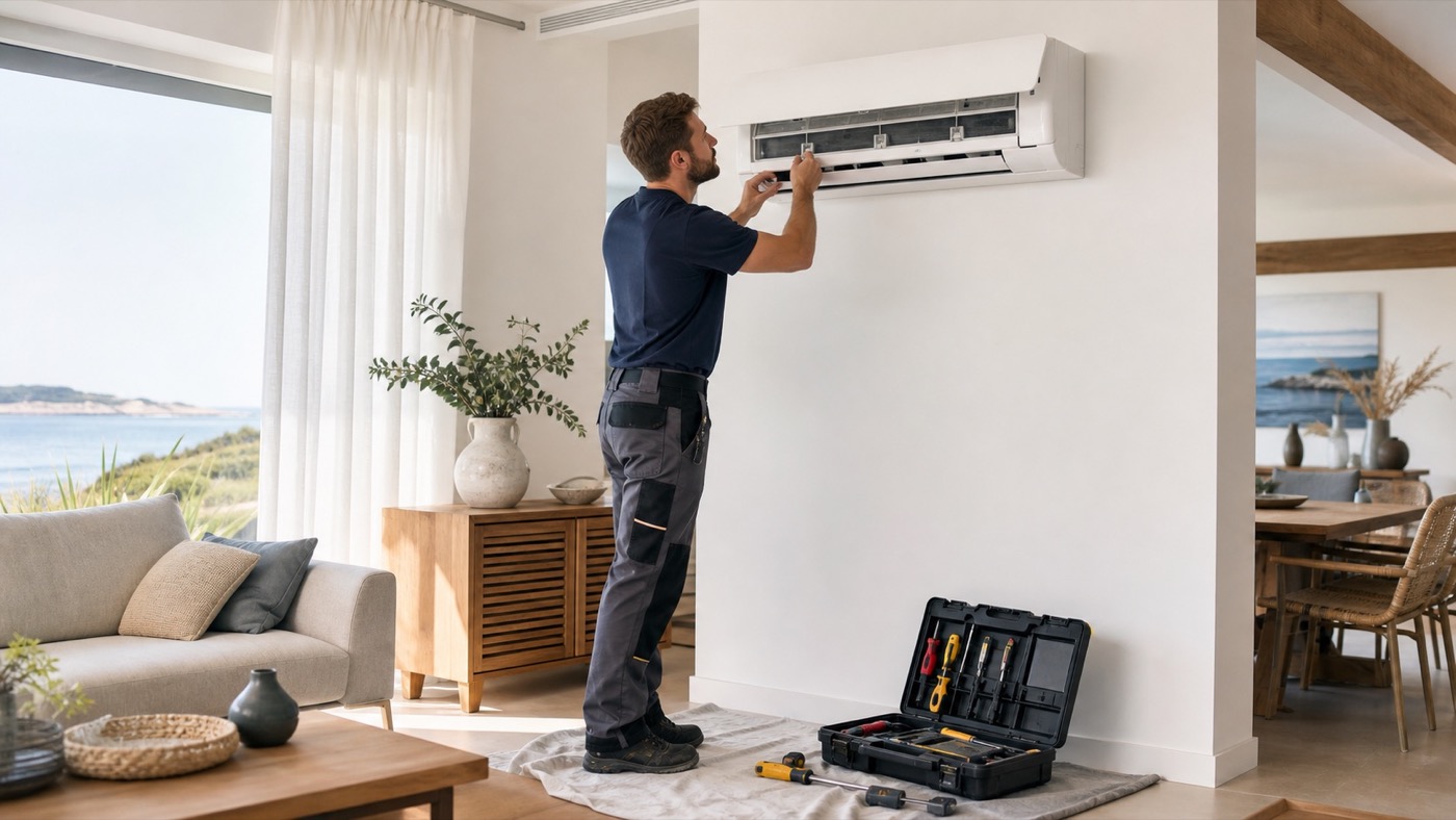 Installation de climatisation et pompe à chaleur air-air